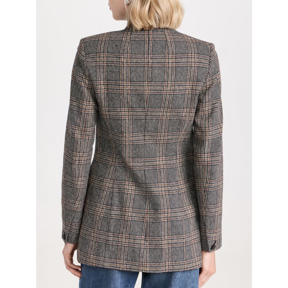 rag & bone Paloma Plaid Blazer Black Plaid Size 8 NWT $650 - Picture 2 of 3